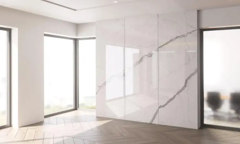 White living room wall